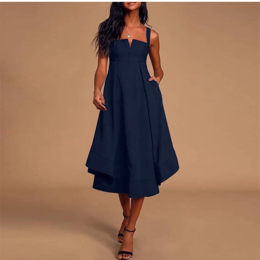 Navy cocktail party casual dress